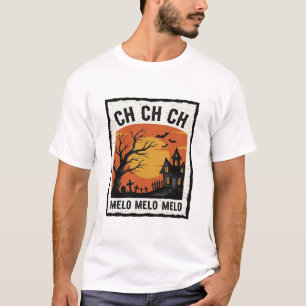 Vintage Halloween Haunted Tree Silhouette Shirt De