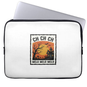 Vintage Halloween Haunted Tree Silhouette Shirt De Laptop Sleeve