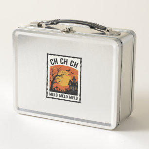 Vintage Halloween Haunted Tree Silhouette Shirt De Metal Lunch Box
