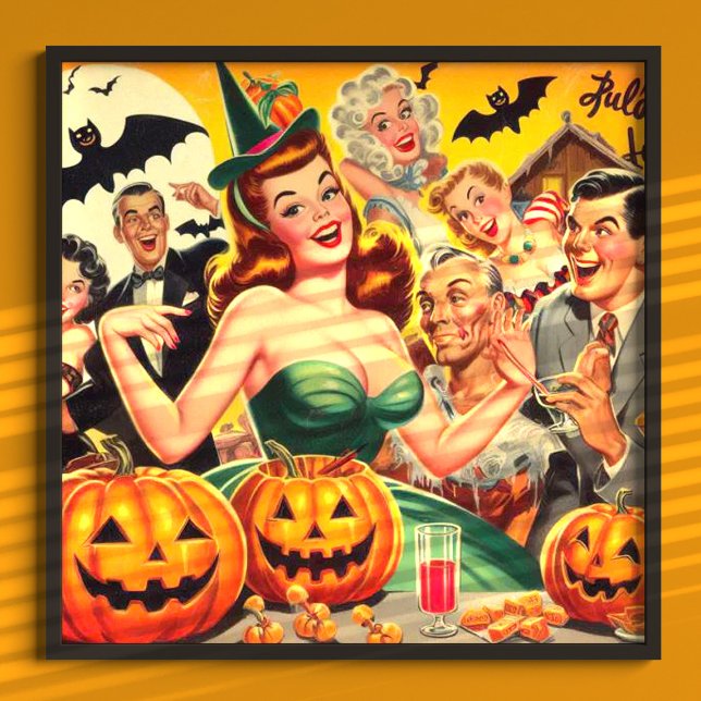 Vintage Halloween Illustration Poster (Creator Uploaded)