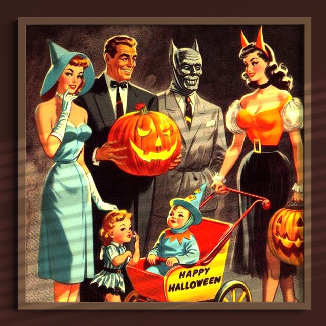 Vintage Halloween Illustration Poster (Creator Uploaded)