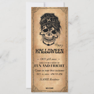 Vintage Halloween Invitation - Costume Party
