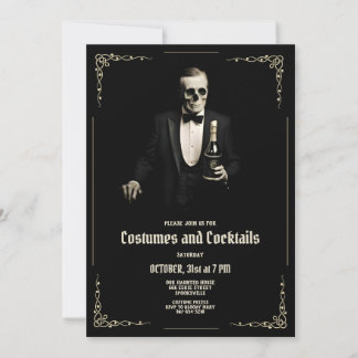 Vintage Halloween Invitation Template