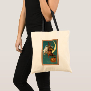 Vintage Halloween Jack O'Lantern Tote Bag