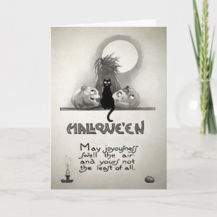 Vintage Halloween Joyousness Card  