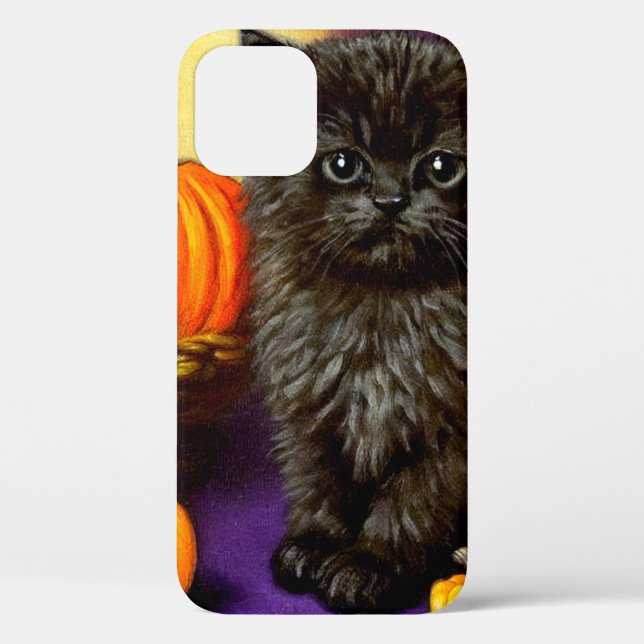 Vintage Halloween Kitten Case-Mate iPhone Case (Back)