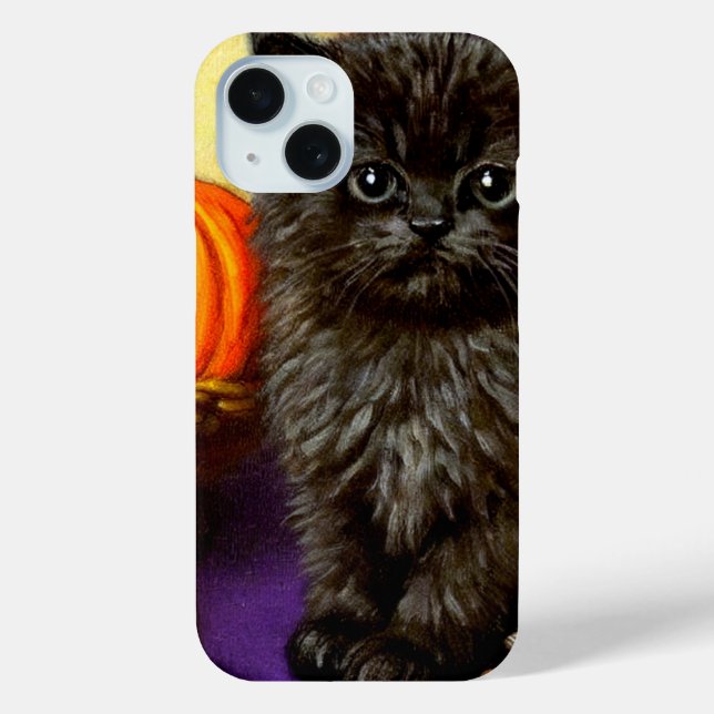 Vintage Halloween Kitten Case-Mate iPhone Case (Back)
