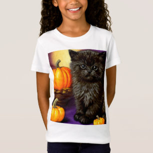 Vintage Halloween Kitten T-Shirt