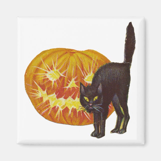 Vintage Halloween Magnet (Front)