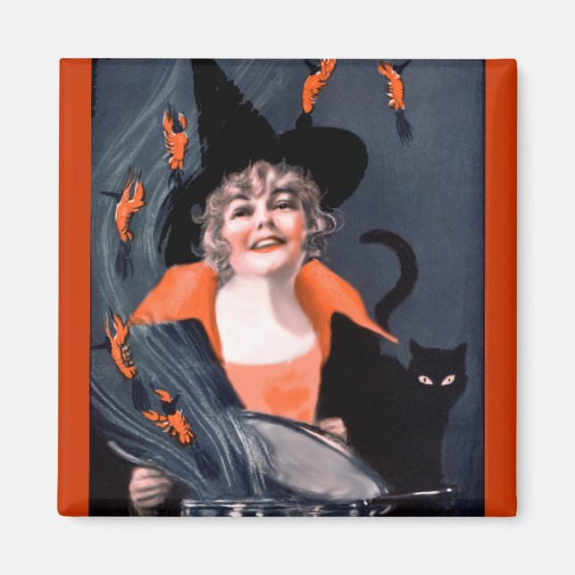 Vintage Halloween Magnet (Front)