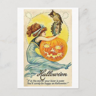 Vintage Halloween Mirror Card