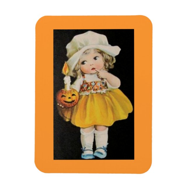 Vintage Halloween Miss Magnet (Vertical)