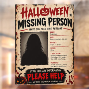 Vintage Halloween Missing Person
