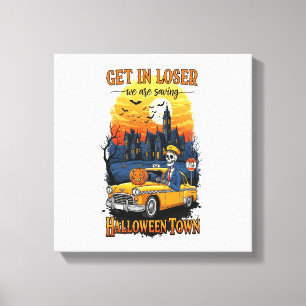 Vintage Halloween Movie Canvas Print