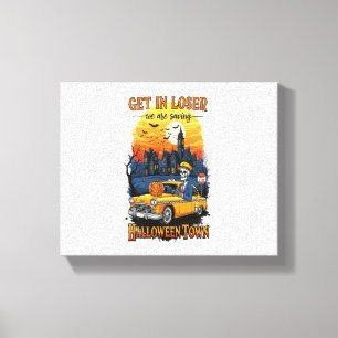 Vintage Halloween Movie Canvas Print