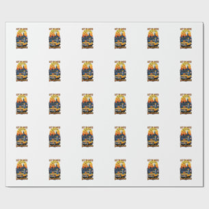 Vintage Halloween Movie Wrapping Paper