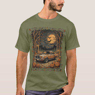 Vintage Halloween Muscle Car T-Shirt