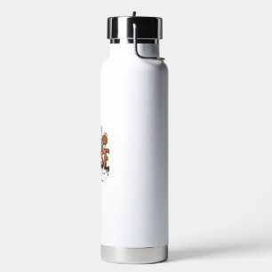 Vintage Halloween Nurse Ghost Pumpkin Design_1 Water Bottle