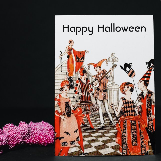 Vintage Halloween Party Card (Creator Uploaded)
