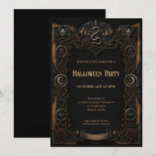 Vintage Halloween Party invitation