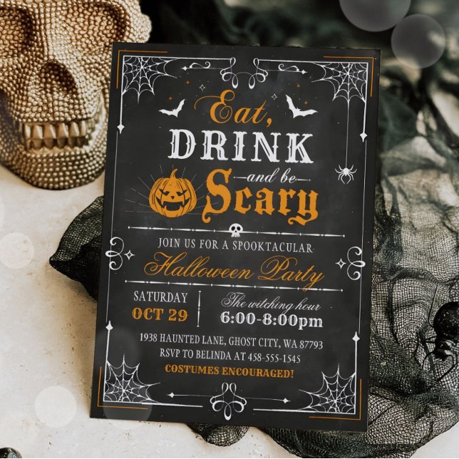 Vintage Halloween Party Invitation (Creator Uploaded)