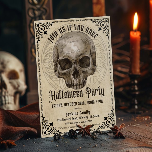 Vintage Halloween Party  Invitation (Creator Uploaded)