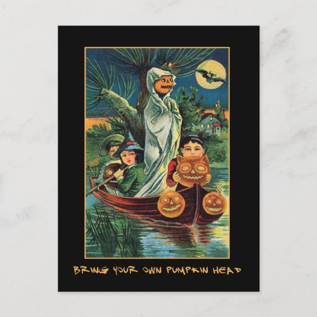 Vintage Halloween Party Invite With Bloody Text (Front)