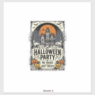 Vintage Halloween Party No Tricks Just Treats Desi