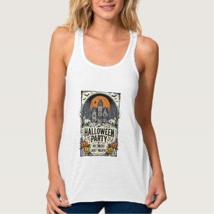 Vintage Halloween Party No Tricks Just Treats Desi Singlet