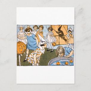Vintage Halloween Party Postcard