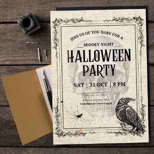 Vintage Halloween Party Trick Or Treat Costume Invitation