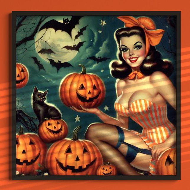 Vintage Halloween Pin Up Poster (Creator Uploaded)