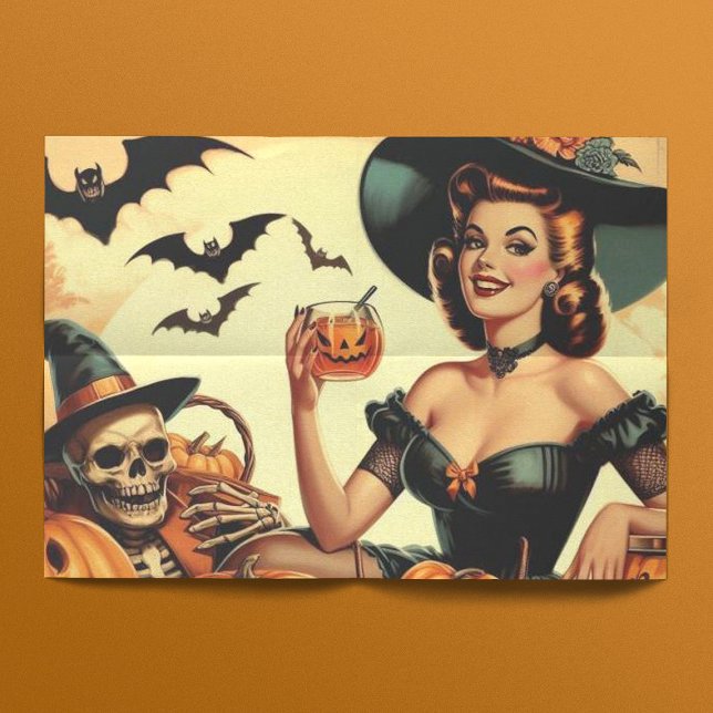 Vintage Halloween Pin-Up Tissue Paper (Creator Uploaded)