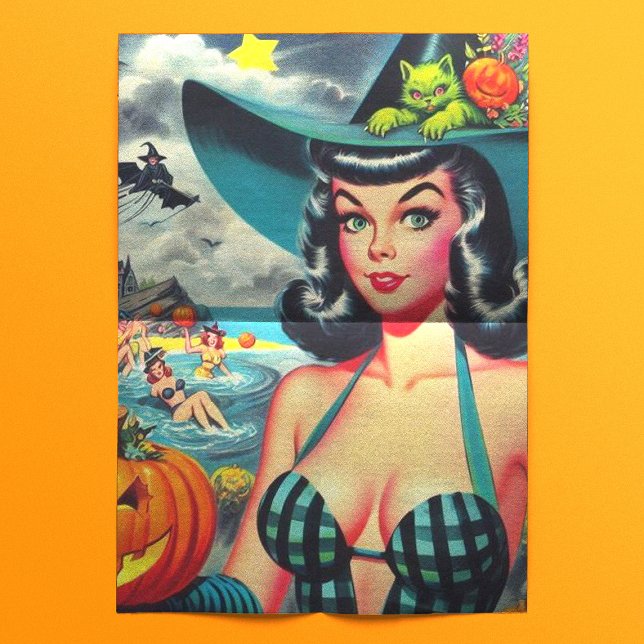 Vintage Halloween Pin-up Tissue Paper (Creator Uploaded)