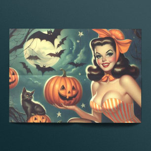 Vintage Halloween Pin Up Tissue Paper