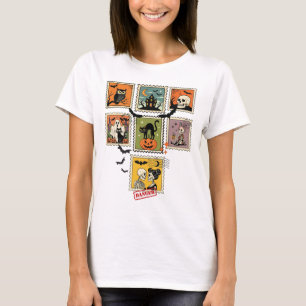Vintage Halloween Postage Stamp Collection T-Shirt