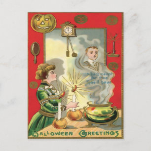 Vintage Halloween Postcard