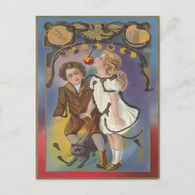 Vintage Halloween Postcard (Front)