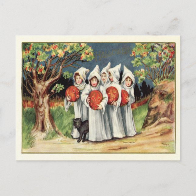 Vintage Halloween Postcard (Front)