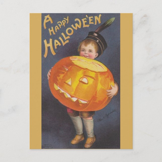 Vintage Halloween Postcard (Front)