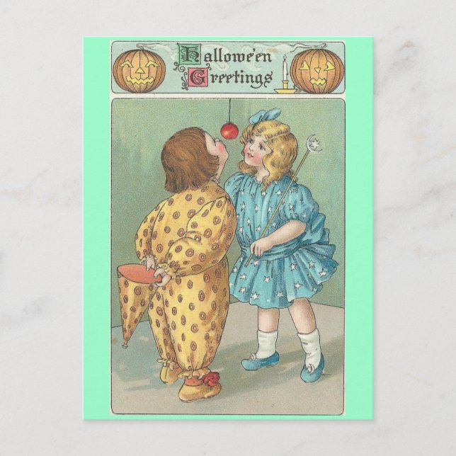 Vintage Halloween Postcard (Front)
