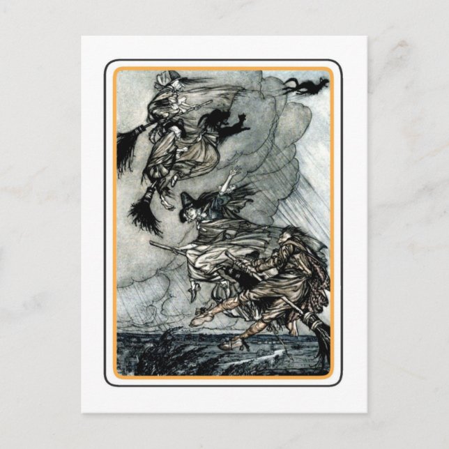 Vintage Halloween Postcard (Front)