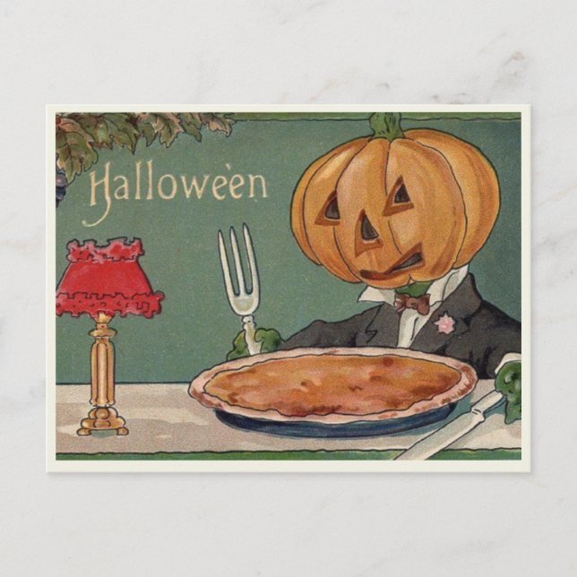 Vintage Halloween Postcard (Front)