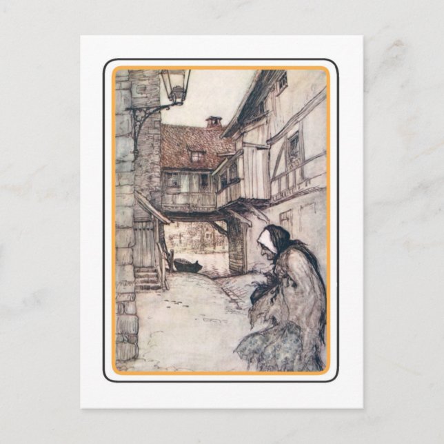 Vintage Halloween Postcard (Front)