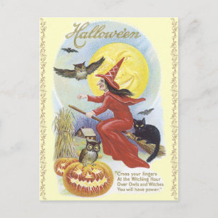 Vintage Halloween Postcard