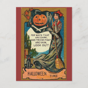 Vintage Halloween Postcard