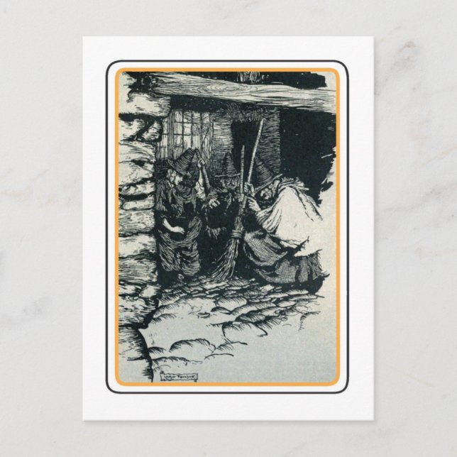 Vintage Halloween Postcard (Front)