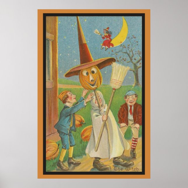 Vintage Halloween Poster (Front)