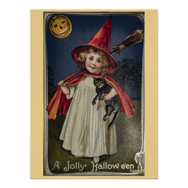 Vintage Halloween Poster (Front)