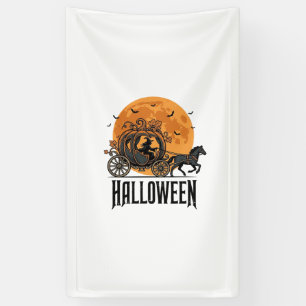 Vintage Halloween Pumpkin Carriage Witch Design_1 Banner